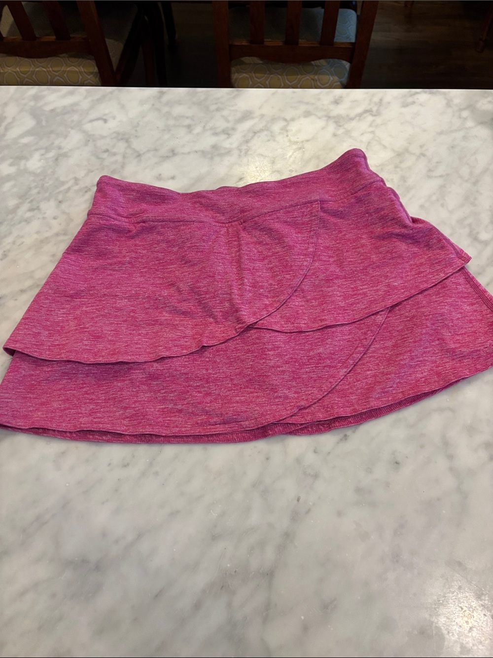 Women's Rese Pink Layered Active Skort